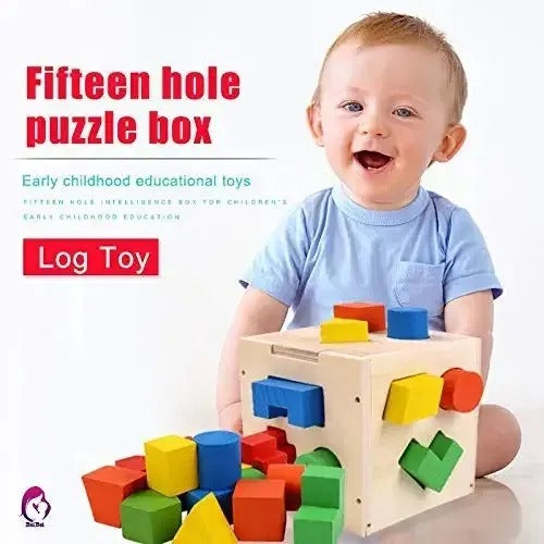 Wooden Hole Shape Intelligence Box Big Shape